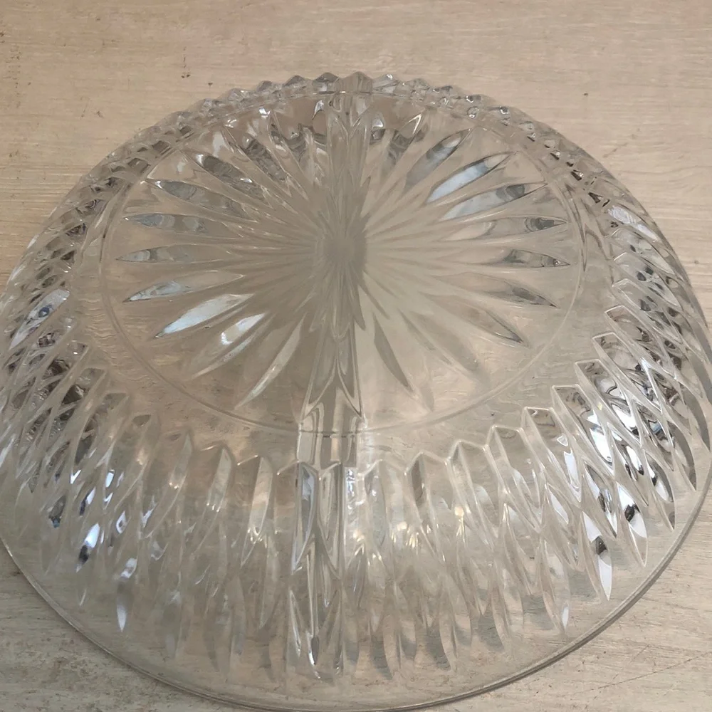 Princess House 24% lead Crystal Divided Dish Multi Storage Keys Jewelry Candy...